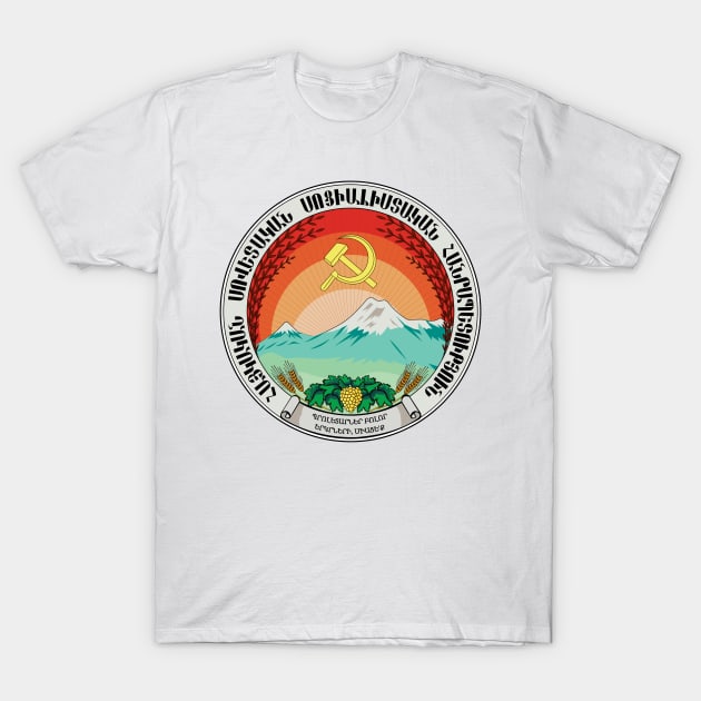 Emblem of the Armenian SSR (1922) T-Shirt by Flags of the World